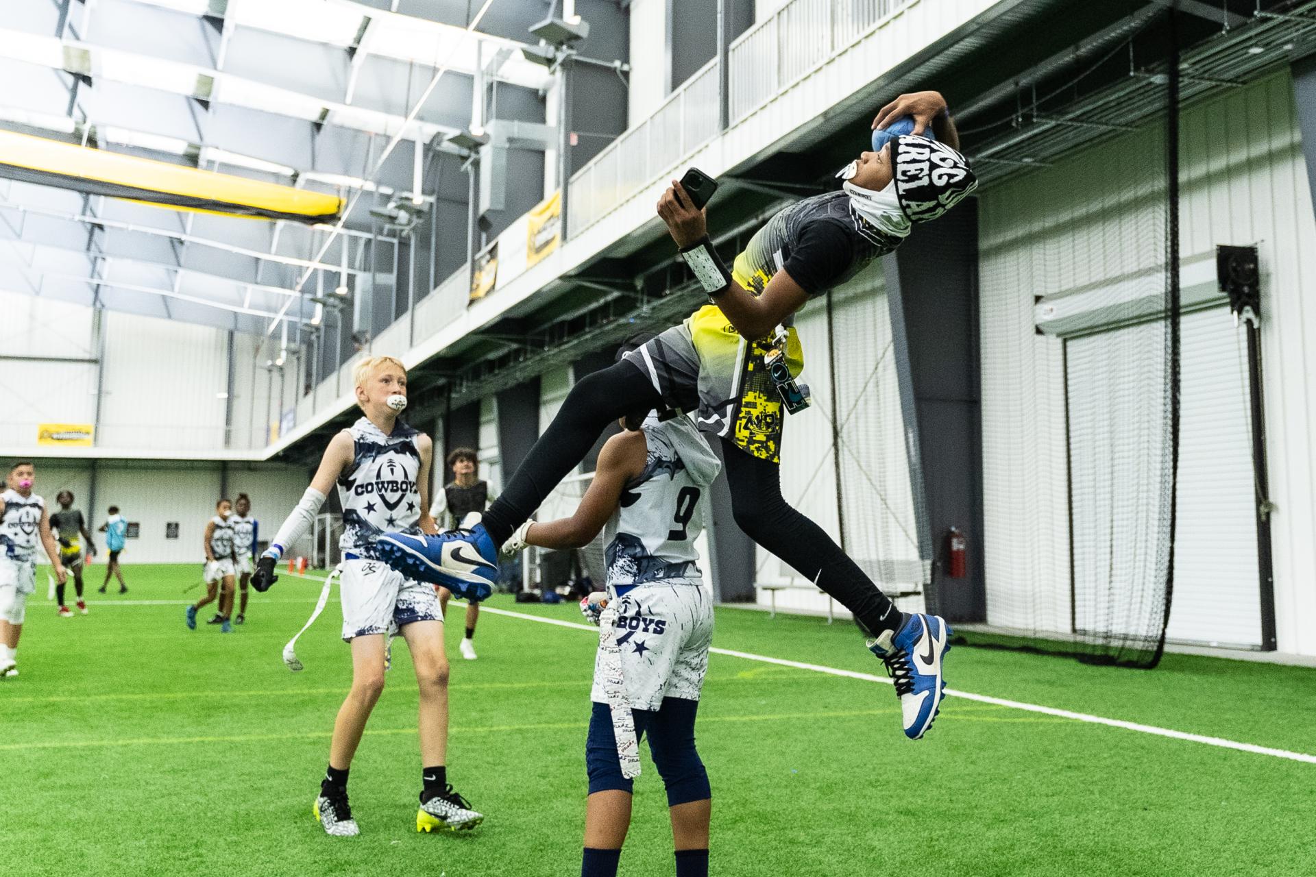 flag football catch